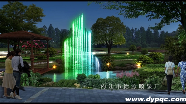 重庆丰都久桓城音乐喷泉区域三效果图