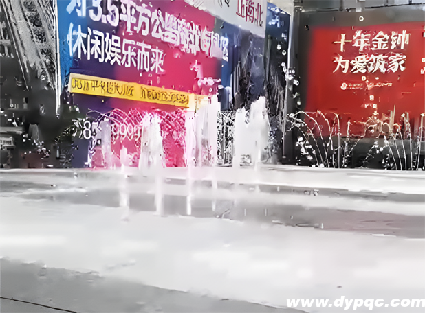城市公共空间艺术与科技的完美融合 - 湖南衡阳金钟大悦城商业街旱式音乐喷泉工程