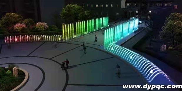 智能水景激活社区活力 - 四川隆昌某小区水景喷泉工程