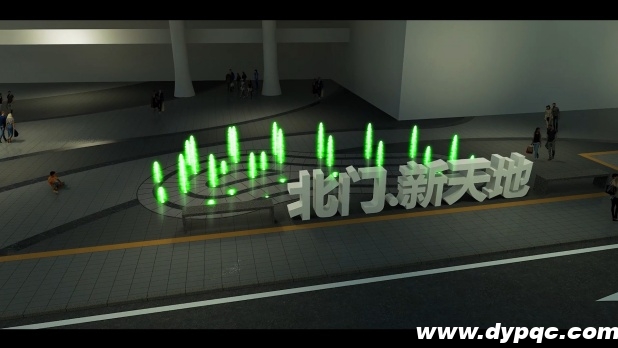 220mm超窄设备槽旱喷技术破局 - 四川绵阳华禧首座北门新天地音乐喷泉工程