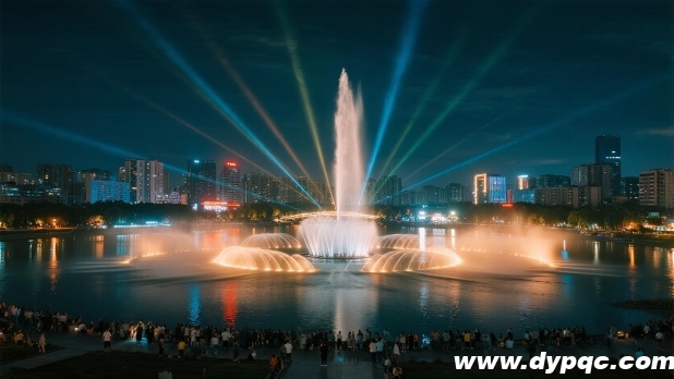 城市地标水景百米高喷
