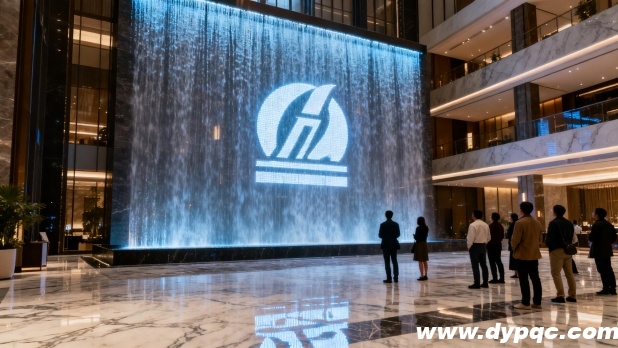 室内水帘LOGO投影
